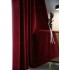 Set 2 draperii Blackout din catifea Rosu, 1m latime x 2.5m inaltime, cu rejansa pentru sina [7]