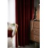 Set 2 draperii Blackout din catifea Rosu, 1m latime x 2.5m inaltime, cu rejansa pentru sina [10]