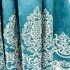 Draperie Blackout 80%, din Catifea cu Broderie, 140cm latime x 260cm înălțime, cu TIV LAT, Elite V2, Turquoise [3]