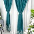 Draperie Blackout 80%, din Catifea cu Broderie, 140cm latime x 260cm înălțime, cu TIV LAT, Elite V2, Turquoise [7]