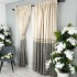 Set 2 Draperii Lines, Satinata, Texturata, Crem cu Gri, 140cm latime x 260cm inaltime, cu tiv lat pt bara [2]
