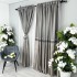 Set 2 Draperii Simplicity, Satinata, texturata, Gri inchis, 140cm latime x 260cm inaltime, cu tiv lat pt bara [2]