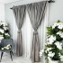Set 2 Draperii Simplicity, Satinata, texturata, Gri inchis, 140cm latime x 260cm inaltime, cu tiv lat pt bara [6]