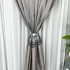 Set 2 Draperii Simplicity, Satinata, texturata, Gri inchis, 140cm latime x 260cm inaltime, cu tiv lat pt bara [8]