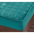 Husã matlasatã tip topper din catifea, 180x200cm + 2 fete de perna 50x70cm, Turquoise [3]