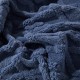 Patura CoCoLiNo tip Tricotaj cu blanita si fermoar, 200x230cm, Albastru