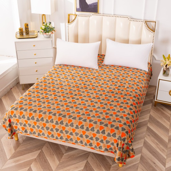 Patura pufoasa cocolino 200x230cm, 230gr, Bej, inimioare [1]