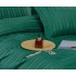 Lenjerie HoReCa, pat dublu, Damasc Finetat Satinat, 6 piese, Jojo Home, Verde Smarald [4]