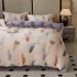 Lenjerie pat dublu, Super Pufoasa COCOLINO, 4 piese, Crem, pene [9]