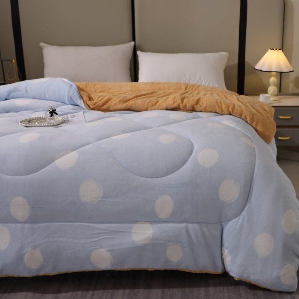  Pilota Cocolino cu blanita 200x230cm, Bleu, buline [1]