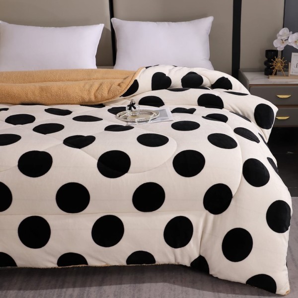  Pilota Cocolino cu blanita 200x230cm, Alb, buline [1]