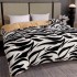  Pilota Cocolino cu blanita 200x230cm, Alb-Negru, Zebra [10]