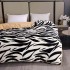  Pilota Cocolino cu blanita 200x230cm, Alb-Negru, Zebra [2]
