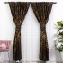  Set de 2 Draperii din Jacquard Satinat, Negru - Auriu, 200cm latime x 232cm inaltime, cu rejansa pt bara [5]
