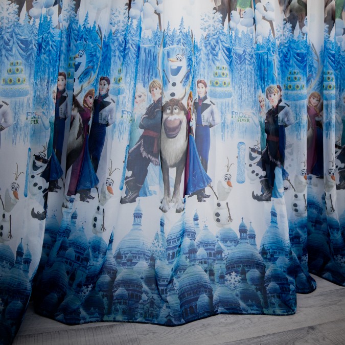 Perdea pentru copii din matase - LA COMANDA pe dimensiunile tale, Frozen