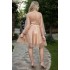 Rochie din Satin si Tulle Bej Classy [6]