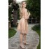 Rochie din Satin si Tulle Bej Classy [7]