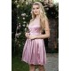 Rochie din Satin si Tulle Roz Bella