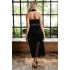 Rochie midi din Tulle si Satin, Oxana, Negru [5]