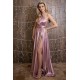 Rochie lunga Versatila din Satin, cu diverse moduri de purtare, Roz