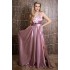 Rochie lunga Versatila din Satin, cu diverse moduri de purtare, Roz [14]