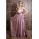 Rochie lunga Versatila din Satin, cu diverse moduri de purtare, Roz