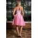 Rochie cu corset si tulle, Roz, Alisa