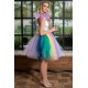 Rochie cu corset si tulle, Rainbow, Baby Doll