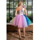 Rochie cu corset si tulle, Rainbow, Baby Doll