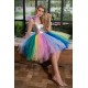 Rochie cu corset si tulle, Rainbow, Baby Doll