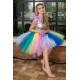 Rochie cu corset si tulle, Rainbow, Baby Doll