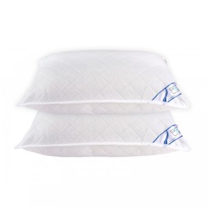 Set 2 perne dreptunghiulare matlasate, tricot natur, 50x70 cm, Fabricate in Romania