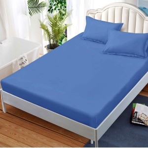 Cearsaf cu elastic, FINET, 180x200cm, 2 fete de perne 50x70cm, Albastru Cearsaf cu elastic, FINET, 180x200cm, 2 fete de perne 50x70cm, Albastru