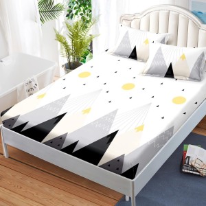 Cearsaf cu elastic, FINET, 180x200cm, 2 fete de perne 50x70cm, Gri, munti Cearsaf cu elastic, FINET, 180x200cm, 2 fete de perne 50x70cm, Gri, munti