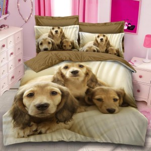 Lenjerie pat dublu,  FINET, 6 piese, IDENTICA CU POZA, Crem, catei