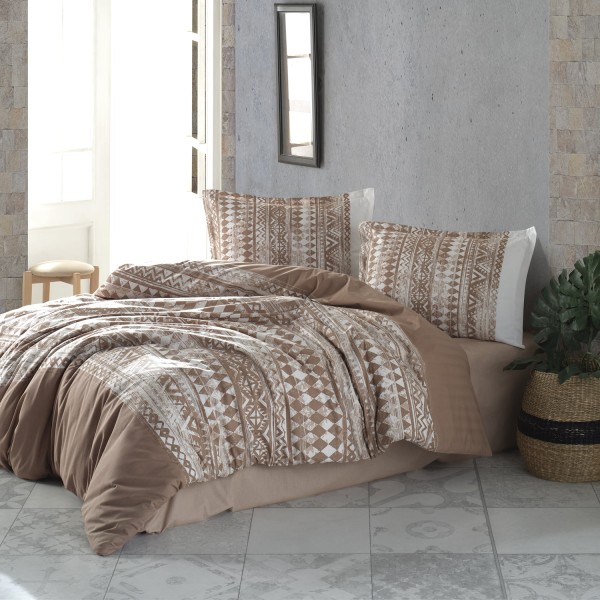 Lenjerie de pat ranforce Clasy king size (COZA V1) [1]