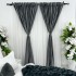 Set 2 draperii din Catifea Plisata cu opacitate ridicata, Gri inchis, 2m latime x232cm, cu rejansa pentru bara [5]