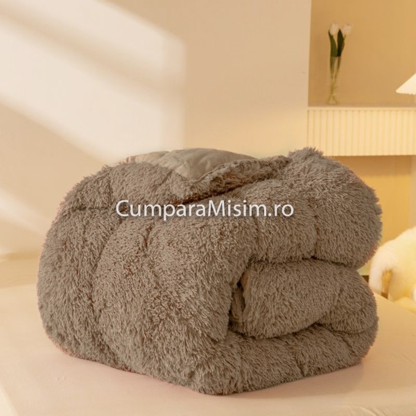  Pilota CoCoLiNo Fluffy, matlasata, 240x260cm, Cappuccino [1]