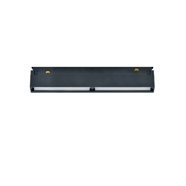 Banda LED Dubla Sina Magnetica Incastrata, Lumina Neutra, 12W, Negru [1]