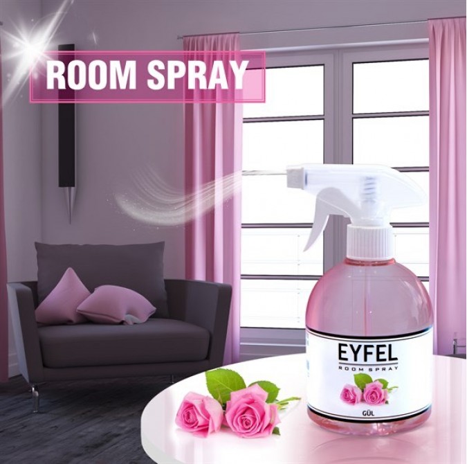 Spray Odorizant de Camera Eyfel Trandafir 500ml