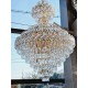 Candelabru RFAN, Model QS824/600x860, Textura Cristal, Metal, 15 X E27, Auriu