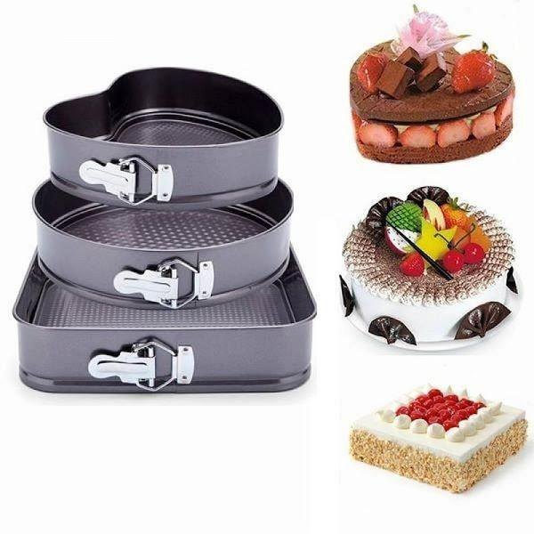 Set 3 forme pentru prajituri - forma rotunda, patrata si inima [1]