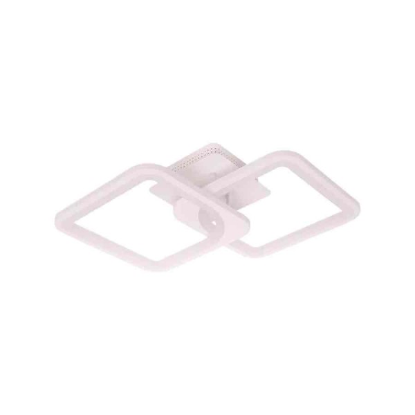Lustra LED RFAN, Model M31-2, Cu Telecomanda, 3 Tipuri De Lumina, Intensitate Reglabila, 72W, Alb [1]