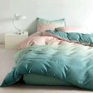 Lenjerie pat 1 PERSOANA, FINET, 4 piese, Verde