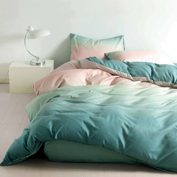 Lenjerie pat 1 PERSOANA, FINET, 4 piese, Verde [1]