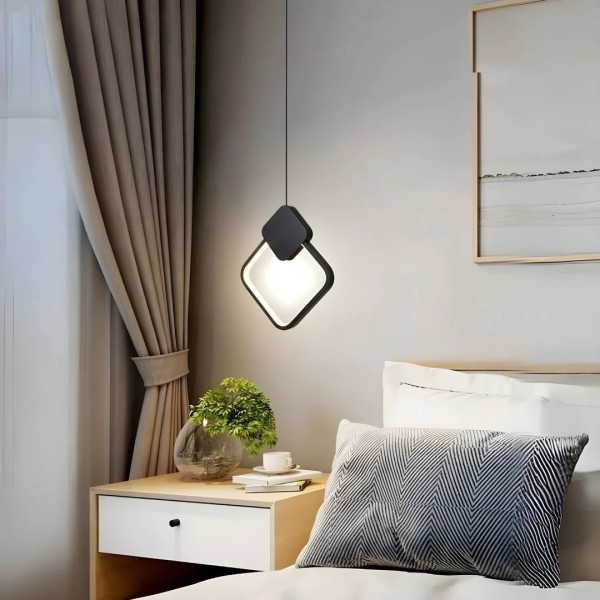 Pendul RFAN, Model D005, 3 Tipuri Lumina, Inaltime Reglabila, 18W, Negru [1]