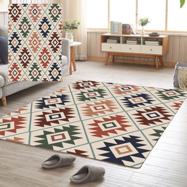 Covor Antiderapant, Design Traditional, 80x150cm, Multicolor [1]
