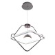 Lustra LED Tip Pendul RFAN, Model 1268/3, 3 Tipuri De Lumina, Inaltime Reglabila, 120W, Gri