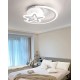 Lustra LED RFAN, Model K005, Cu Telecomanda, 3 Tipuri De Lumina, Intensitate Reglabila, 80W, Alb