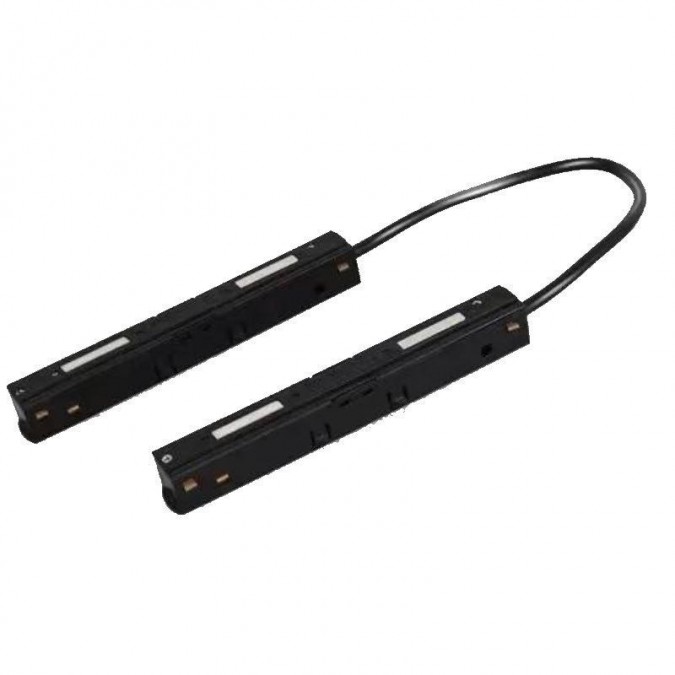 Conector Colt pentru Sina Magnetica Incastrata, Flexibil, Negru